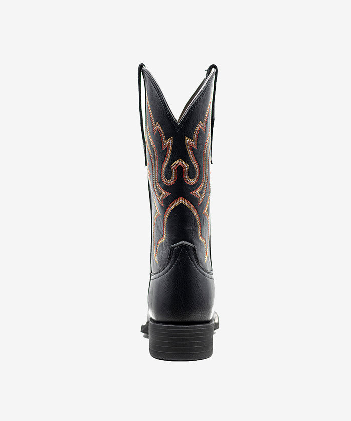 Women's Embroidered Wide Toe Western Boots
