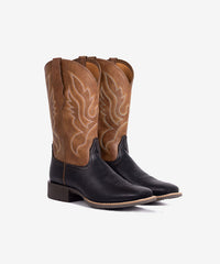 Women's Two-Tone Embroidered Cowboy Boots