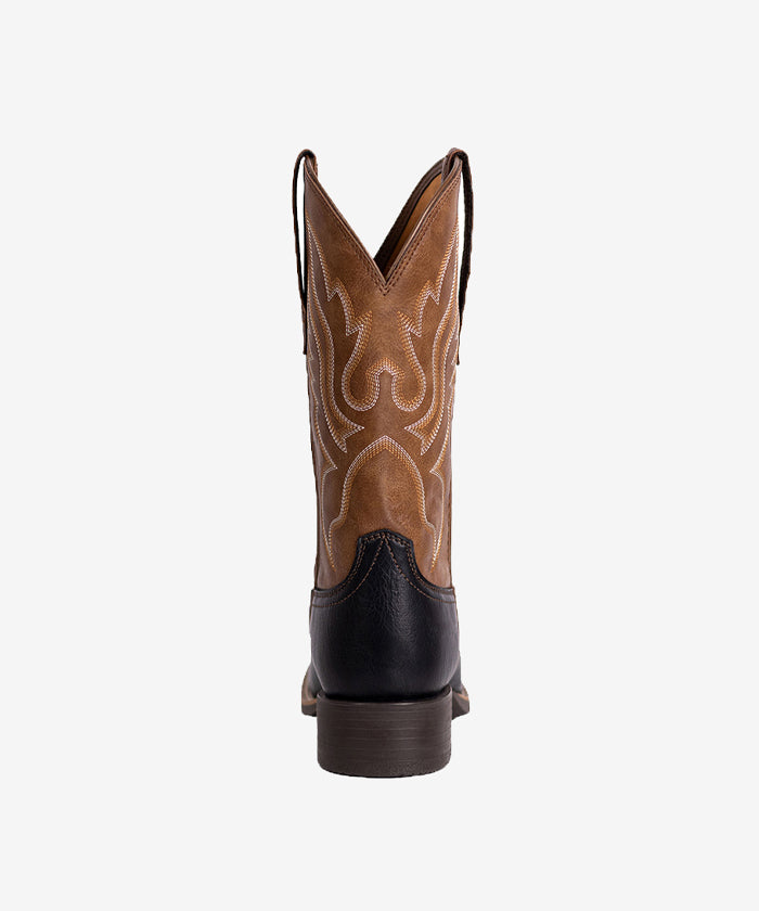 Women's Two-Tone Embroidered Cowboy Boots