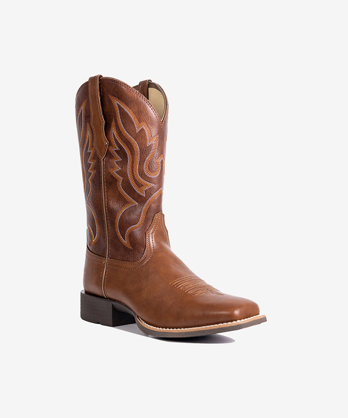 Women's Flame Embroidered Cowboy Boots