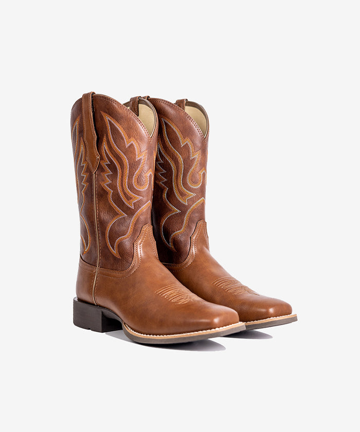 Women's Flame Embroidered Cowboy Boots