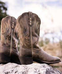 Women’s Vintage Amber Full-Grain Leather  Boots