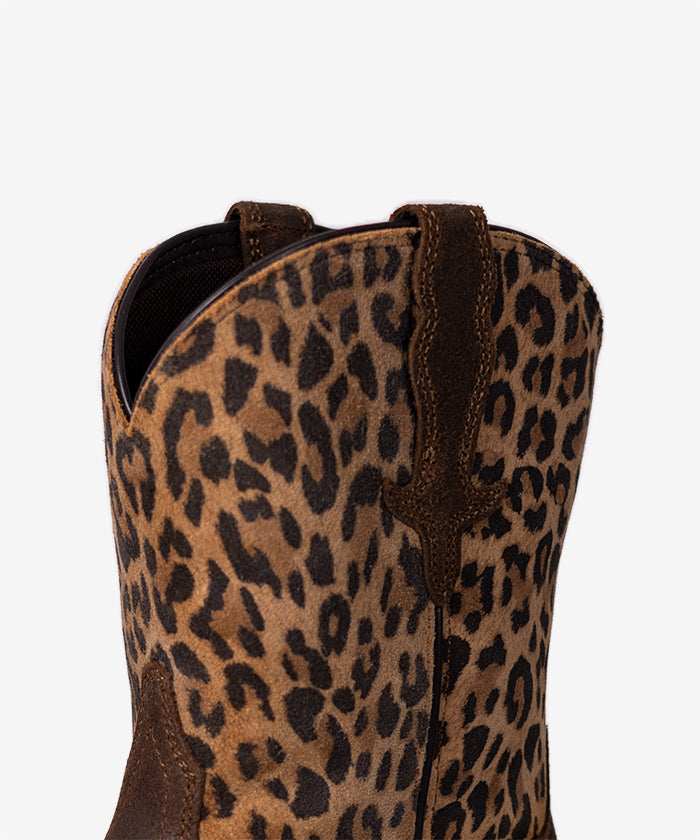 Women‘s Wild Prairie Brown Leather & Leopard Suede Boots