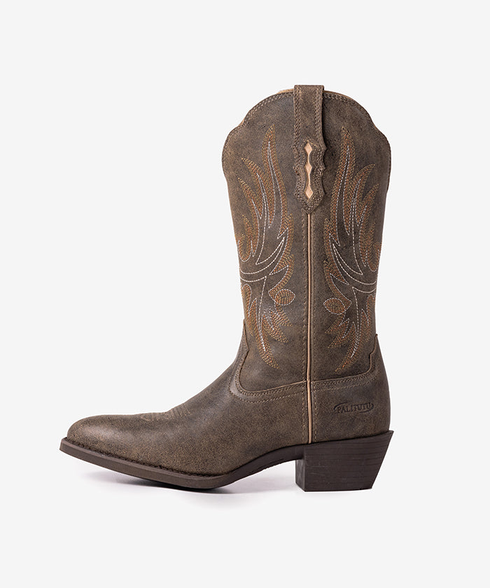 Women’s Vintage Amber Full-Grain Leather  Boots