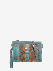 Montana West Embossed Geometric Aztec Handbag Set - Montana West World