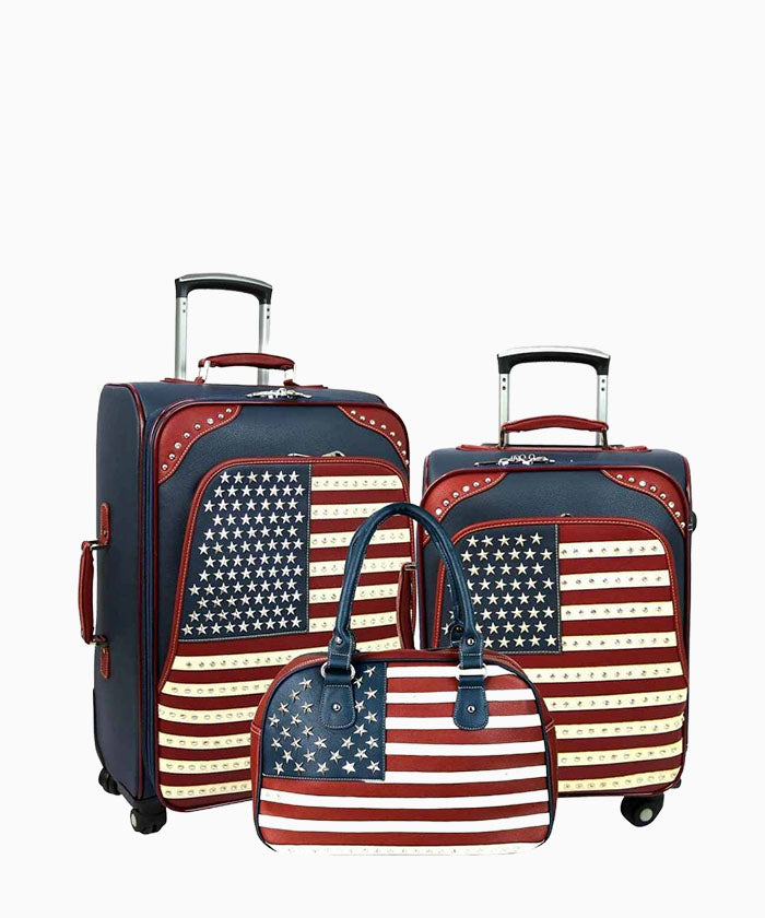 Montana West American Pride Collection 3 PC Luggage Set - Montana West World