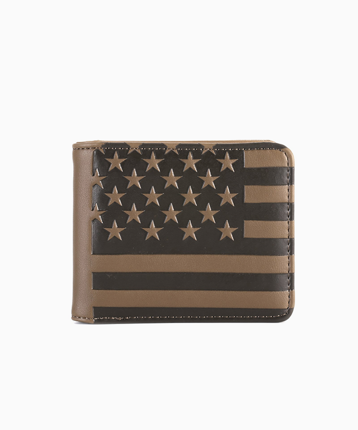 Montana West American Pride Men's Bifold PU Leather Wallet - Montana West World