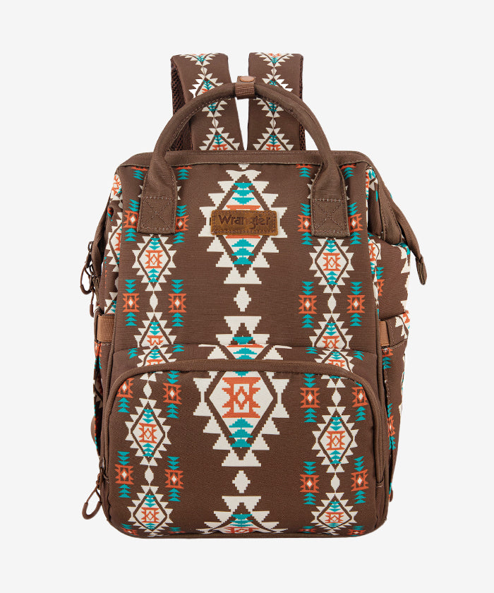 Wrangler Aztec Southwestern Print Diaper Bag - Montana West World