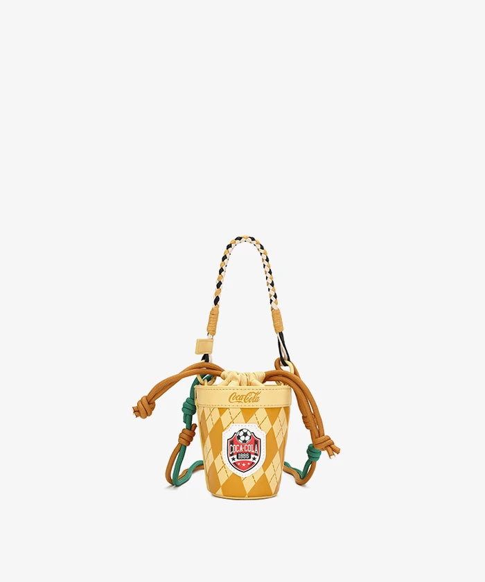 Coca-Cola Coffee Cup Purse in yellow