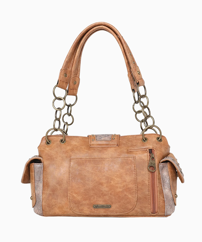 Les Grahan Signed Tooled Leather Purse & Wallet - BOHO Handbag With - Ruby  Lane