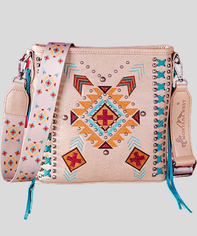 Montana West Embroidered Aztec Collection Concealed Carry Crossbody Bag - Montana West World