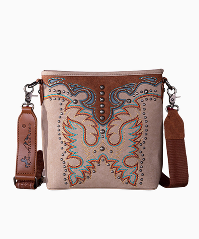 Montana West Embroidered Concealed Carry Crossbody Bag - Montana West World