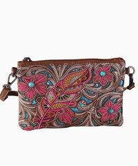 Montana West Embroidered Floral Clutch Crossbody Bag - Montana West World