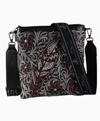 Montana West Embroidered Floral Concealed Carry Crossbody Bag - Montana West World