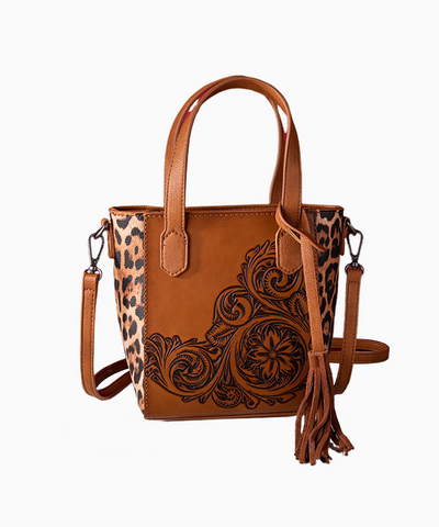 Montana West Floral Embossed Leopard Collection Bag - Montana West World