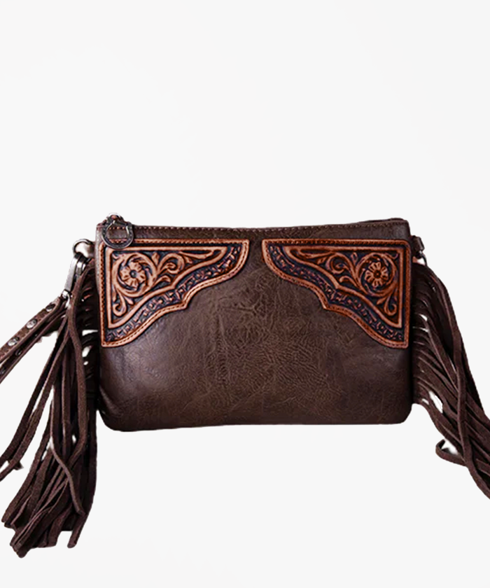 Montana West Fringe Leather Handbag - Montana West World