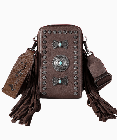 Montana West  Fringe Mariposa Concho Collection Phone Wallet/Crossbody - Montana West World