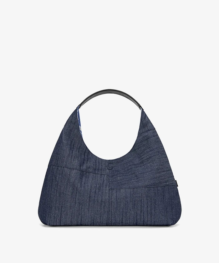 Lee Reversible Slouchy Hobo Shoulder Bag in Jean