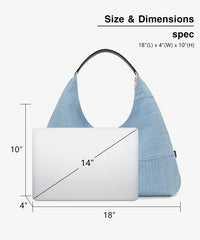 Lee Reversible Slouchy Hobo Shoulder Bag