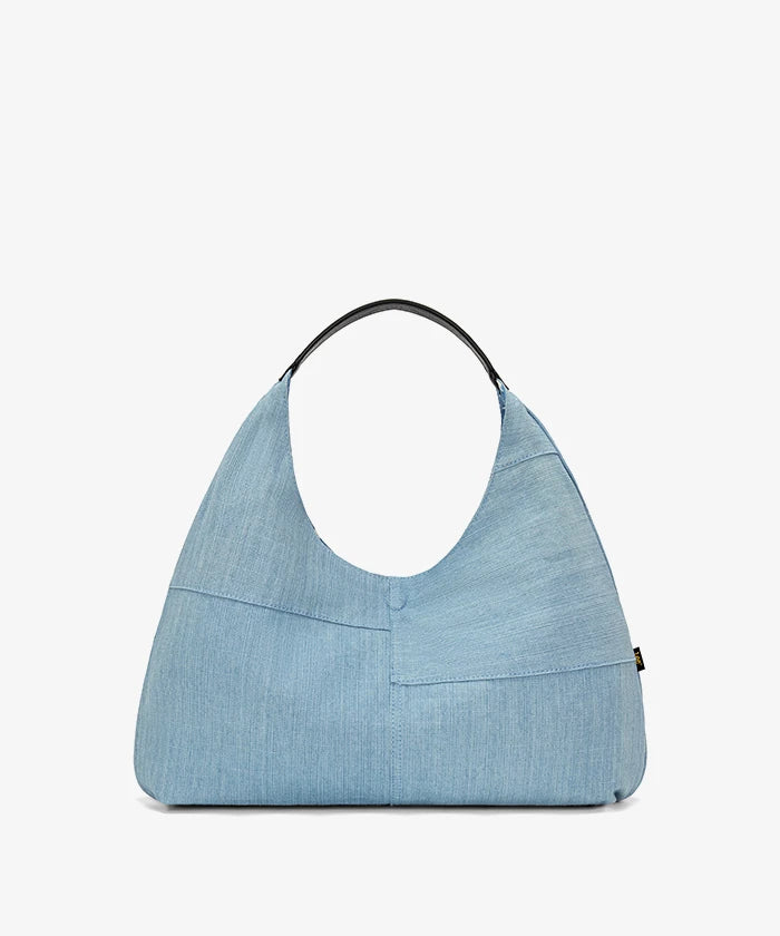 Lee Reversible Slouchy Hobo Shoulder Bag in Jean