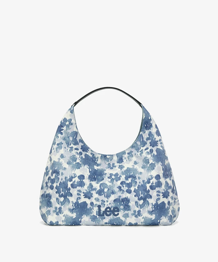 Lee Reversible Slouchy Hobo Shoulder Bag in Light Blue