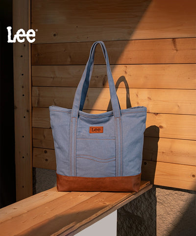 LEE Denim Patchwork Canvas Tote Bag