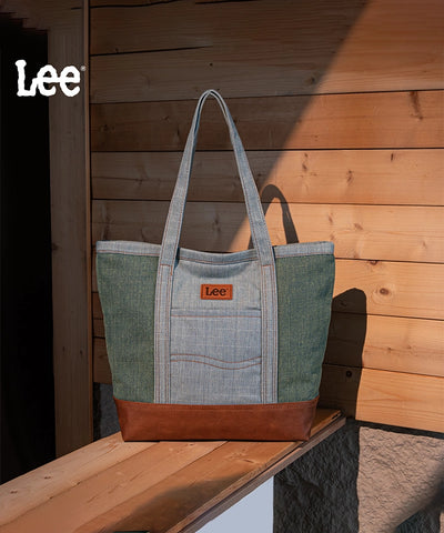 LEE Denim Patchwork Canvas Tote Bag