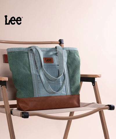 LEE Denim Patchwork Canvas Tote Bag