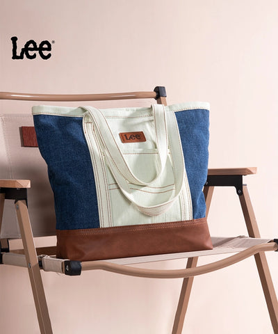 LEE Denim Patchwork Canvas Tote Bag