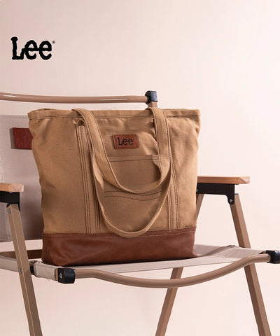 LEE Denim Patchwork Canvas Tote Bag