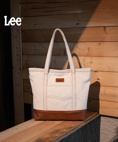 LEE Denim Patchwork Canvas Tote Bag