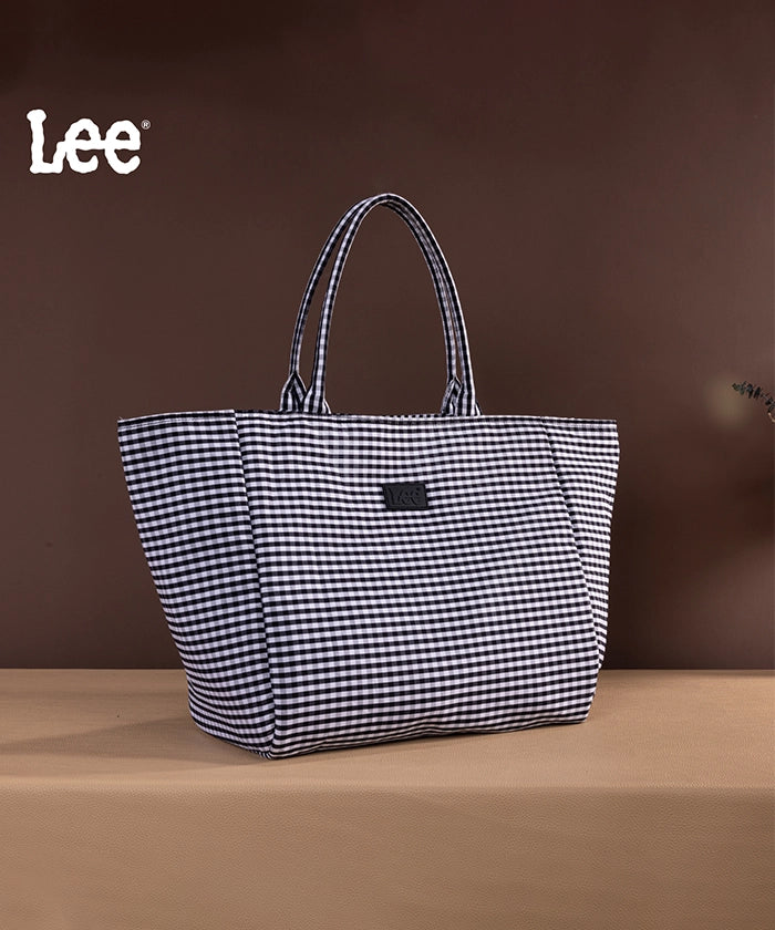 LEE Plaid Cotton Large Tote