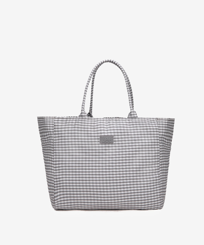 LEE Plaid Cotton Large Tote