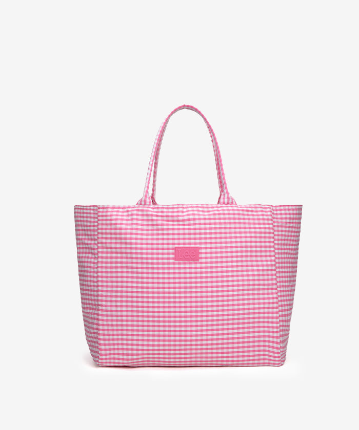 LEE Plaid Cotton Large Tote