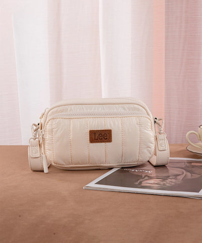 LEE Quilted Puffer Crossbody Bag Tan