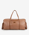 LEE Quilted Puffer Duffle Bag Brown