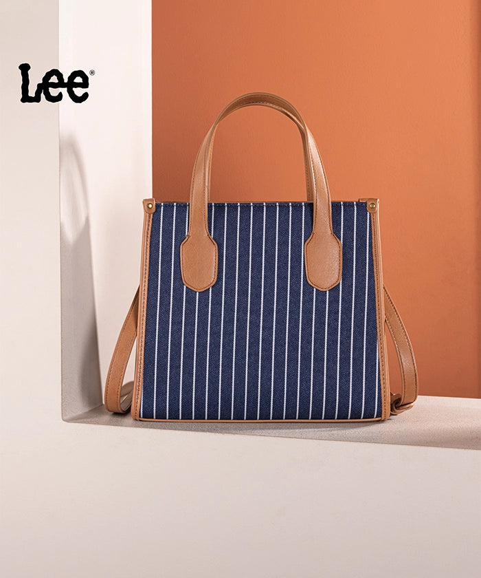 LEE Striped Canvas Tote Bag Jean