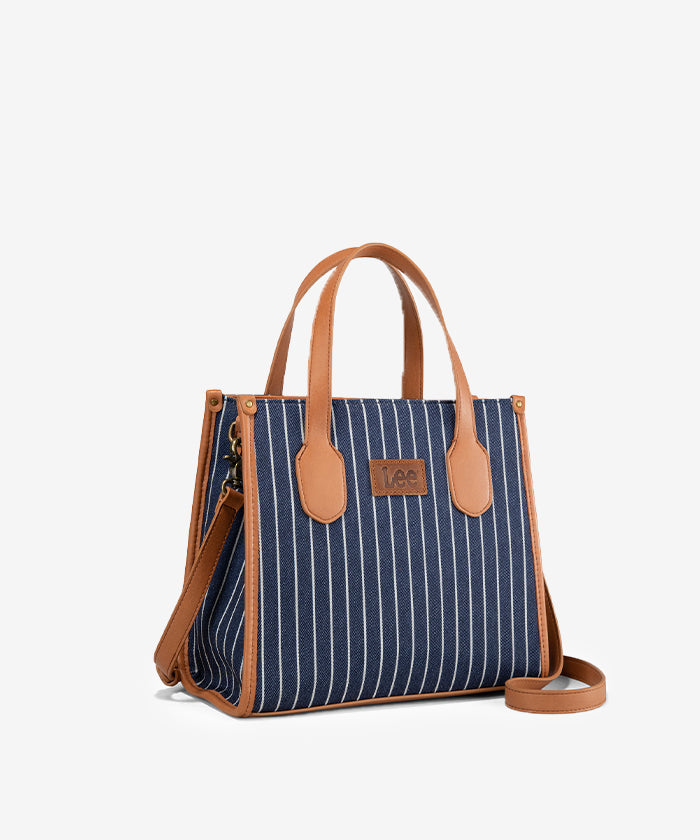 LEE Striped Canvas Tote Bag Jean