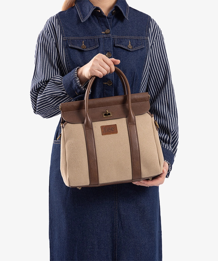 Lee_Denim_Canvas_Turnlock_Tote_Bag_Coffee