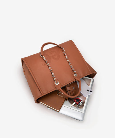 Lee_Grain_Leather_Chain_Shoulder_Bag_Brown