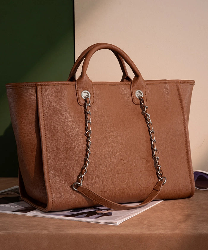 Lee_Grain_Leather_Chain_Shoulder_Bag_Brown