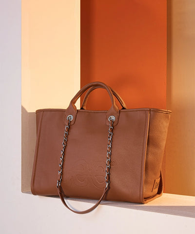 Lee_Grain_Leather_Chain_Shoulder_Bag_Brown