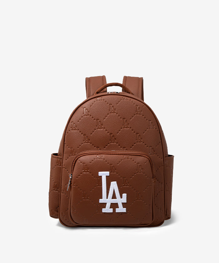 Los_Angeles_Dodgers_Leather_Backpack_Brown