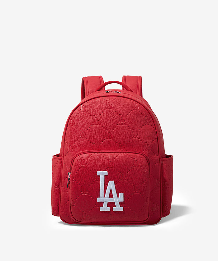 Los_Angeles_Dodgers_Leather_Backpack_Red