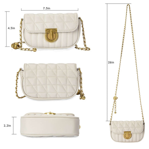 Milan Chiva Casual Quilted Plain Crossbody Bag - Montana West World