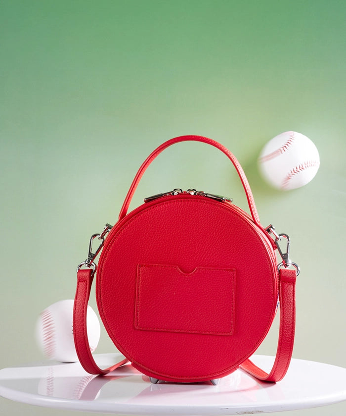 MLB Atlanta Braves Leather Circle Crossbody Bag