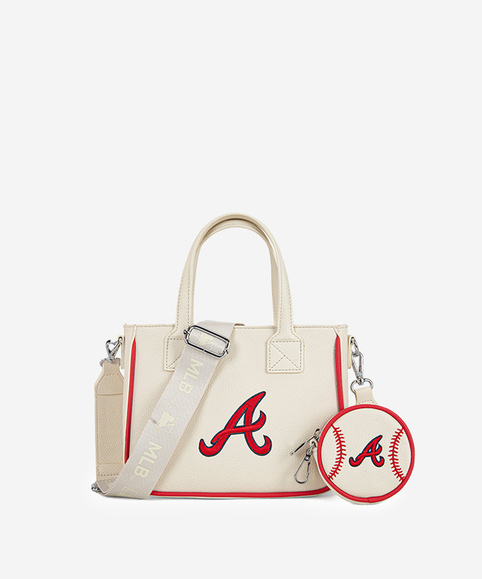 MLB Atlanta Braves Team Tote with Baseball Coin Pouch