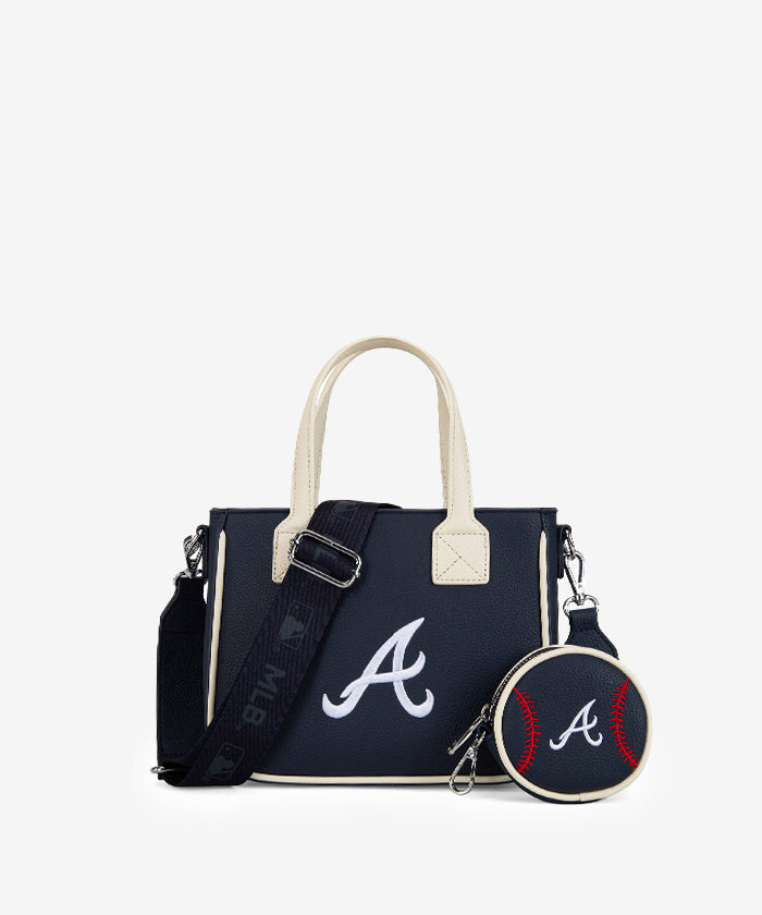 MLB Atlanta Braves Team Tote with Baseball Coin Pouch