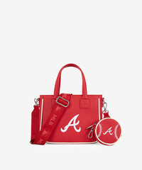 MLB Atlanta Braves Team Tote with Baseball Coin Pouch