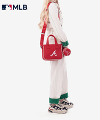 MLB Atlanta Braves Team Tote with Baseball Coin Pouch